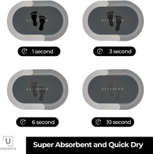 Load image into Gallery viewer, Anti-Slip Mats - Non-Slip Rubber Bathroom Mat  - Oval Shape ( 38 x 57 cm ) Light Grey
