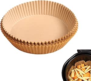 Air Fryer Disposable Paper Liners (15 cm) Small - 100 Round Non-Stick Disposable Air Fryer Paper