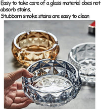 Load image into Gallery viewer, 1 Pcs Portable Modern Ashtray - Geometry Crystal Glass for Cigarettes - 12 * 5 cm
