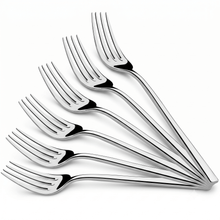 Load image into Gallery viewer, 6-Piece Premium Stainless Steel Dinner Forks Set | 20.5 cm Heavy-Duty Cutlery - Silver
