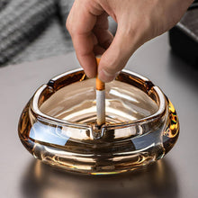 Load image into Gallery viewer, 1 Pcs Portable Modern Ashtray - Clear Crystal Glass Smooth for Cigarettes - 11 * 6 cm
