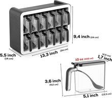 Load image into Gallery viewer, Kitchen Spice Rack - 12-Jar Seasoning Organizer - Spice Rack Organizer Wall Mount/Countertop, Seasoning Containers
