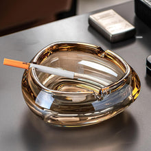 Load image into Gallery viewer, 1 Pcs Portable Modern Ashtray - Clear Crystal Glass Smooth for Cigarettes - 11 * 6 cm
