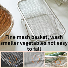 Load image into Gallery viewer, Retractable Stainless Steel Over The Sink Colander, Sink Washing Drying Rack, Expandable Strainer Basket, Mesh, Fruits, Vegetables
