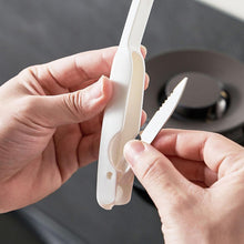 Load image into Gallery viewer, Kitchen Brush for Cleaning Set of 2 | Multifunction Stove Brush, Copper Wire Brush Head with Folding Scraper
