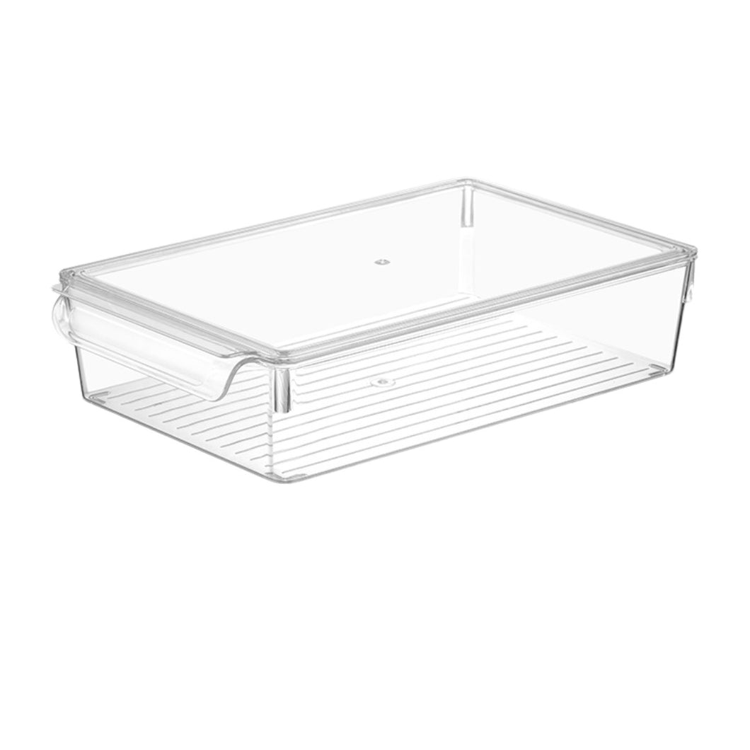 Multifunctional Acrylic Refrigerator Organizer Bin with Lid (4.5 Liters)