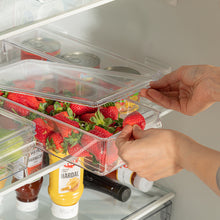 Load image into Gallery viewer, Multifunctional Acrylic Refrigerator Organizer Bin with Lid (4.5 Liters)
