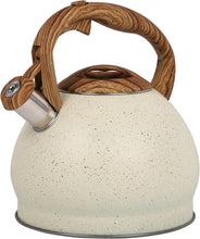 تحميل الصورة في عارض المعرض، 3 Litre Stainless Steel Whistling Kettle with Wooden Handle
