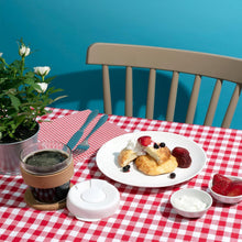 Load image into Gallery viewer, TableCloth - Disposable HighTable Printed Red roll Table Cloth - ( 110 x 110 cm ) 500 g
