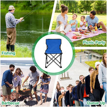 Load image into Gallery viewer, 1 Portable Folding Camping Chair with Carry Bag | Compact &amp; Lightweight Outdoor Seat for Picnics, Fishing &amp; Beach
