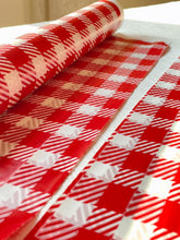Load image into Gallery viewer, TableCloth - Disposable HighTable Printed Red roll Table Cloth - ( 110 x 110 cm ) 500 g
