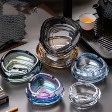 Load image into Gallery viewer, 1 Pcs Portable Modern Ashtray - Clear Crystal Glass Smooth for Cigarettes - 11 * 6 cm
