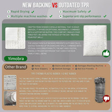 تحميل الصورة في عارض المعرض، Comparison chart between new backing and outdated TPR for a product, with Yimobra branding highlighted.

