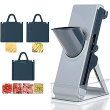 Load image into Gallery viewer, Adjustable Mandoline Slicer for Kitchen | 0.5–8 mm Precision Thickness Control, Ultra-Sharp Stainless-Steel Blades, Anti-Slip Handheld Food Slicer &amp; Veggie Cutter | Dishwasher-Safe

