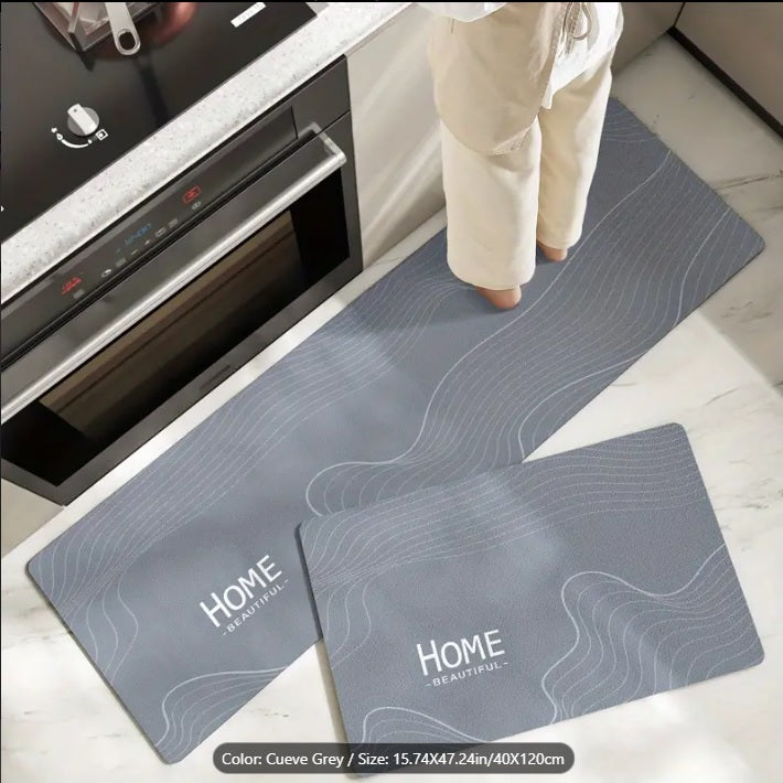 Anti-Slip Mats - Non-Slip Rubber Bathroom Mat  - Set of 2 ( 45 x 75 cm ) & ( 45 x 150 cm )