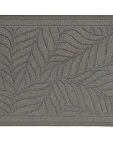 تحميل الصورة في عارض المعرض، Gray doormat with leaf pattern on a white background
