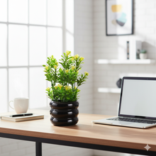 Load image into Gallery viewer, Laptop on a desk with a plant and a cup in a bright room
