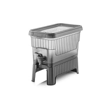 تحميل الصورة في عارض المعرض، 1 Pcs Beverage Dispenser with Dual-Use Stand - Plastic Food Container For Detox and Juice 4.5 Liters
