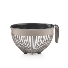 Load image into Gallery viewer, Grey multi-purpose bowl with handle and side openings
