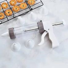 Load image into Gallery viewer, Cookie Press Gun Kit Set Stainless Steel Spritz Cookie Maker Machine for DIY Baking with 13 Discs and 6 Icing Decorating Nozzles for DIY Biscuit Maker and Decoration
