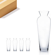 تحميل الصورة في عارض المعرض، Set of clear glass vases with unique shapes, ideal for rustic and elegant decor, showcasing exceptional clarity.

