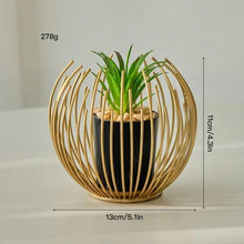 Load image into Gallery viewer, Decorative Vase Set of 2 | Modern Premium Gold Vases Luxury Tabletop Centerpiece
