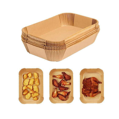Disposable Air Fryer Paper Liners (100-Pack) | 22cm Rectangular Non-Stick Paper