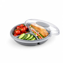 Load image into Gallery viewer, Divided snack box holding vegetables and a sandwich
