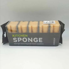 Load image into Gallery viewer, Packaged kitchen sponges with a visible brand label on a gray background

