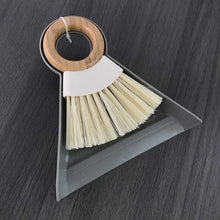Load image into Gallery viewer, Dustpan &amp; Brush Set  - Brush with Bamboo Handle Ring and Shovel
