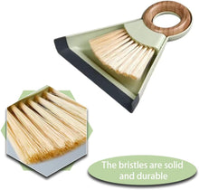 Load image into Gallery viewer, Dustpan &amp; Brush Set  - Brush with Bamboo Handle Ring and Shovel
