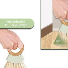 Load image into Gallery viewer, Dustpan &amp; Brush Set  - Brush with Bamboo Handle Ring and Shovel
