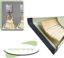 Load image into Gallery viewer, Dustpan &amp; Brush Set  - Brush with Bamboo Handle Ring and Shovel
