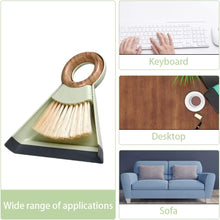 Load image into Gallery viewer, Dustpan &amp; Brush Set  - Brush with Bamboo Handle Ring and Shovel
