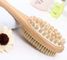 تحميل الصورة في عارض المعرض، Wooden brush with bristles on a white background
