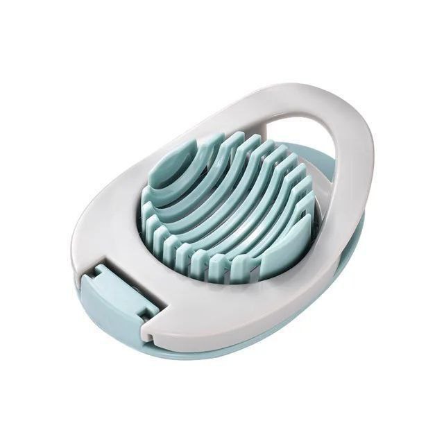 Blue and white kitchen tool on a white background