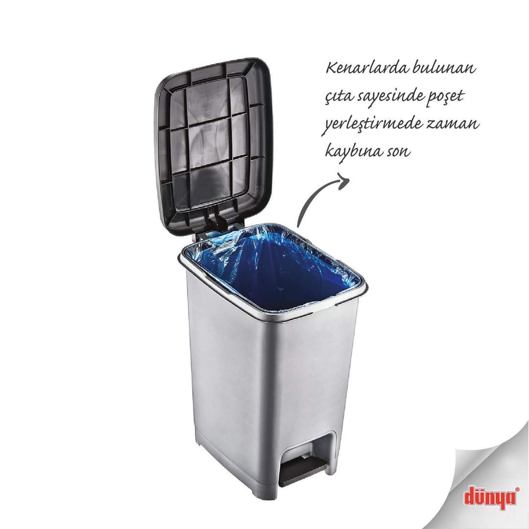 Slim Pedal Dust Bin - 25 Litre