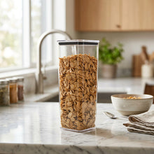 تحميل الصورة في عارض المعرض، Airtight Acrylic Food Container 2150ml | Square Tall Pantry Jar
