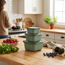 Load image into Gallery viewer, MicroSafe Food Containers Set of 3 | 600, 1100 &amp; 1800ml
