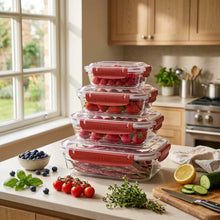 تحميل الصورة في عارض المعرض، 4-Piece Sealed Food Containers | 310, 565, 975 &amp; 1675ml
