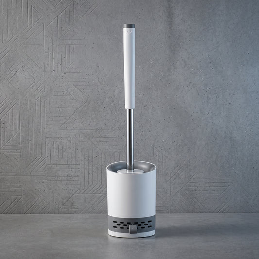 3-in-1 Silicone Toilet Brush with Quick-Dry Holder | Wall-Mounted & Freestanding
