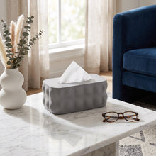 تحميل الصورة في عارض المعرض، 1 PC Modern Bubble Texture Plastic Tissue Box Holder (21x13x9cm) | Decorative Napkin Dispenser &amp; Vanity Organizer
