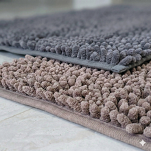 Load image into Gallery viewer, Absorbent Luxury Chunky Chenille Bathroom Rug (50x80cm - 950 grams) | Ultra-Soft Non-Slip Bath Mat - Coffee
