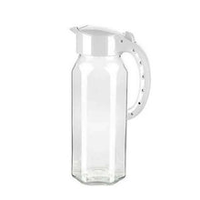 تحميل الصورة في عارض المعرض، Clear glass pitcher with white handle on a white background
