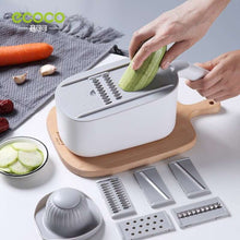 تحميل الصورة في عارض المعرض، Graters - Multifunctional Vegetable Kitchen tool slicer with adjustable Blades &amp; Handle
