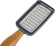 Load image into Gallery viewer, Rectangular grater with wooden handle on a white background

