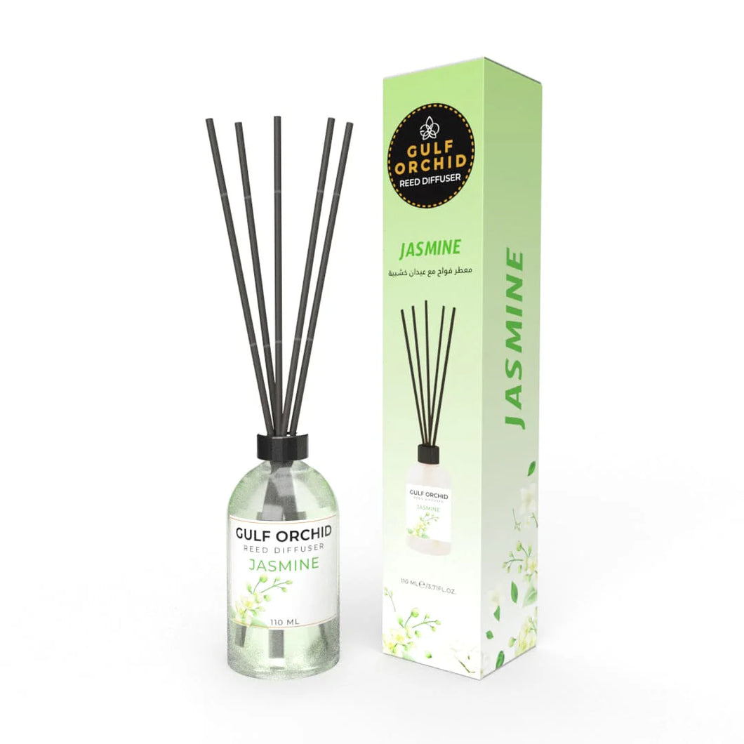 Reed Diffuser - Jasmine Scent (110ml) | Long-Lasting Home Fragrance with Natural Sticks