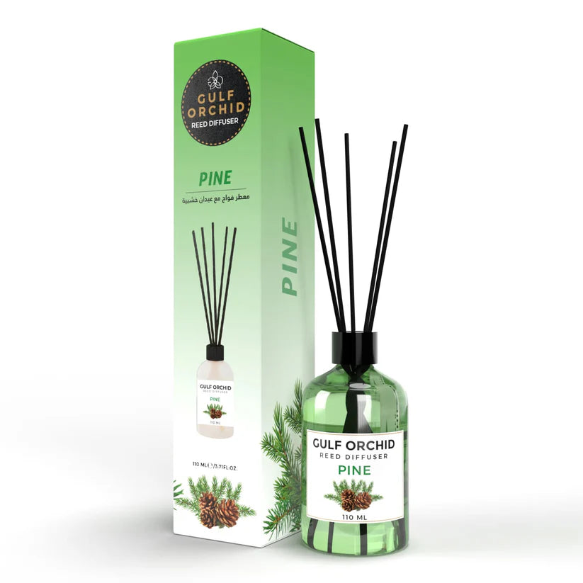 (110ml) Reed Diffuser - Pine Scent | Long-Lasting Home Fragrance with Natural Sticks