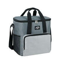 تحميل الصورة في عارض المعرض، 1 Pcs Insulated Cooler Multipurpose Bag – Large Reusable Thermal Tote with Zippered Top – For Groceries, Picnic, Food Delivery &amp; Beach - Grey x Light Grey
