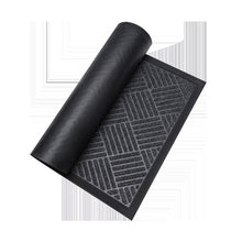 Load image into Gallery viewer, 45 x 75 cm Front Door Mat - Non-Slip Doormat – Water Absorbent &amp; Heavy-Duty Dirt Trapper Mat (Grey)

